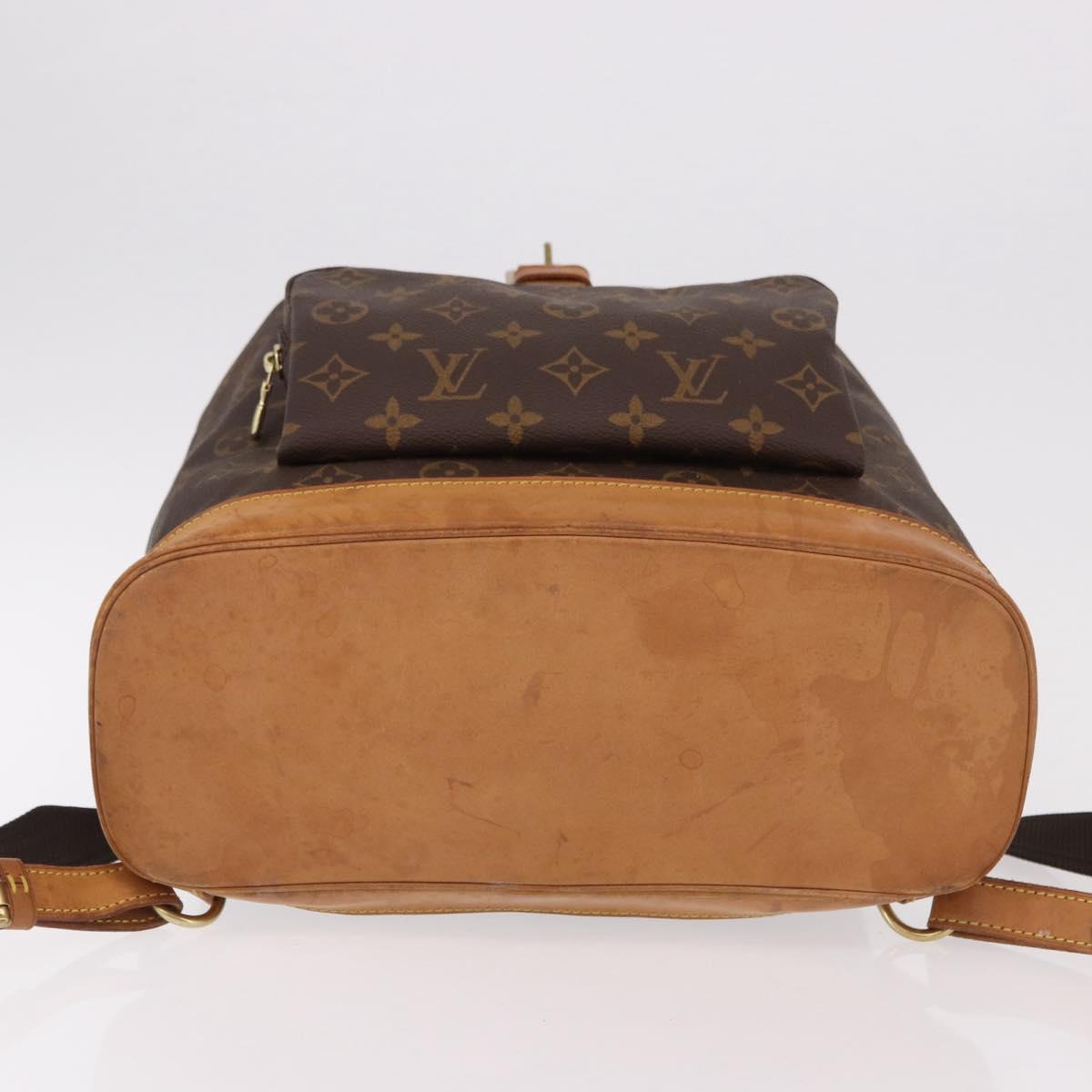 LOUIS VUITTON Monogram Montsouris GM Backpack M51135 LV Auth 191774A