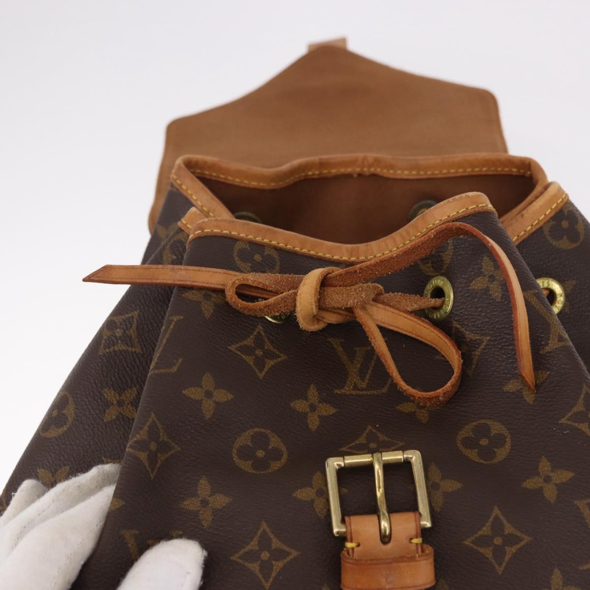 LOUIS VUITTON Monogram Montsouris GM Backpack M51135 LV Auth 191774A