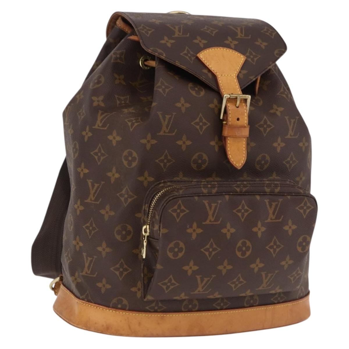 LOUIS VUITTON Monogram Montsouris GM Backpack M51135 LV Auth 191774A