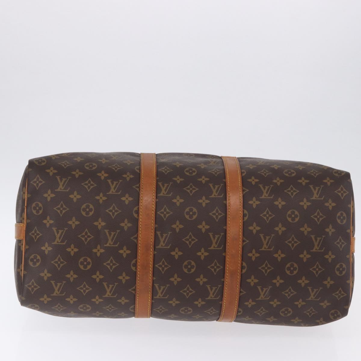 LOUIS VUITTON Monogram Keepall Bandouliere 50 Boston Bag M41416 LV Auth 191775A