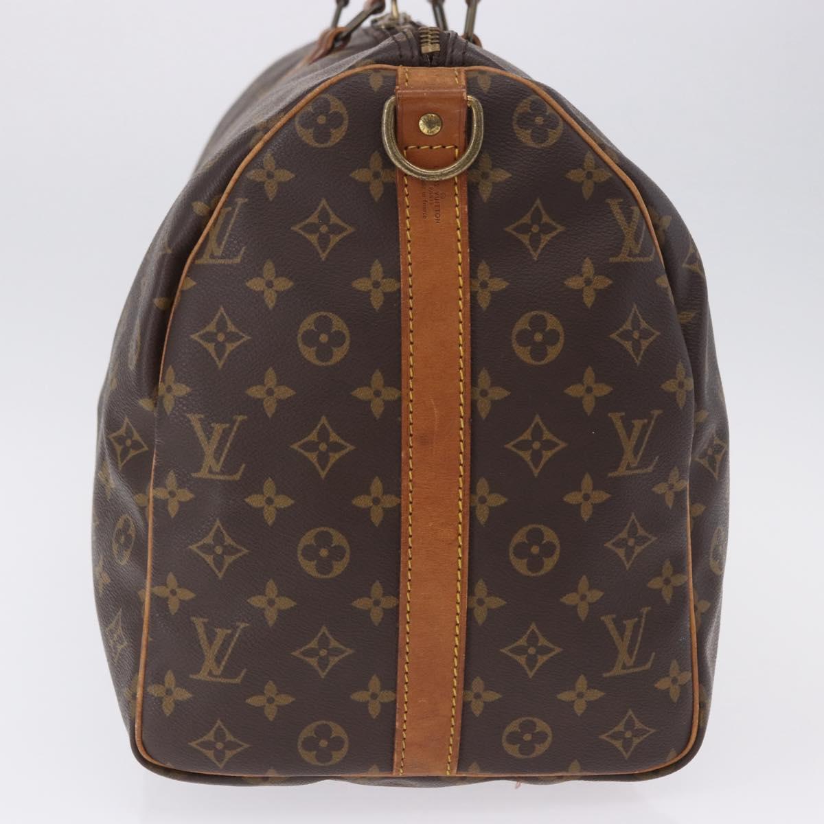 LOUIS VUITTON Monogram Keepall Bandouliere 50 Boston Bag M41416 LV Auth 191775A
