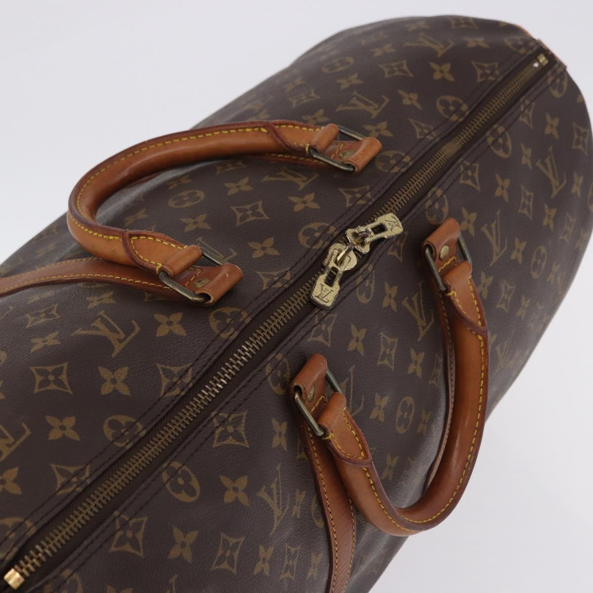 LOUIS VUITTON Monogram Keepall Bandouliere 50 Boston Bag M41416 LV Auth 191775A