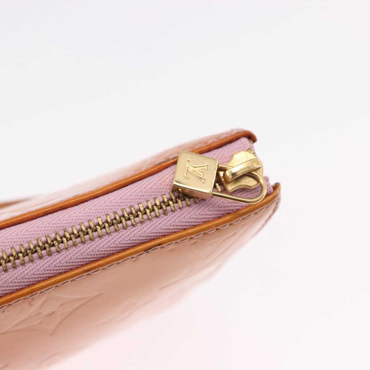 LOUIS VUITTON Monogram Vernis Lexington Accessory Pouch Rose LV Auth 191776