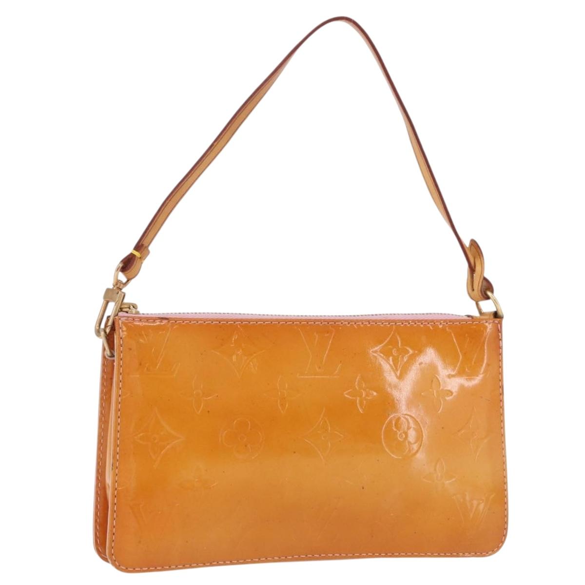 LOUIS VUITTON Monogram Vernis Lexington Accessory Pouch Rose LV Auth 191776