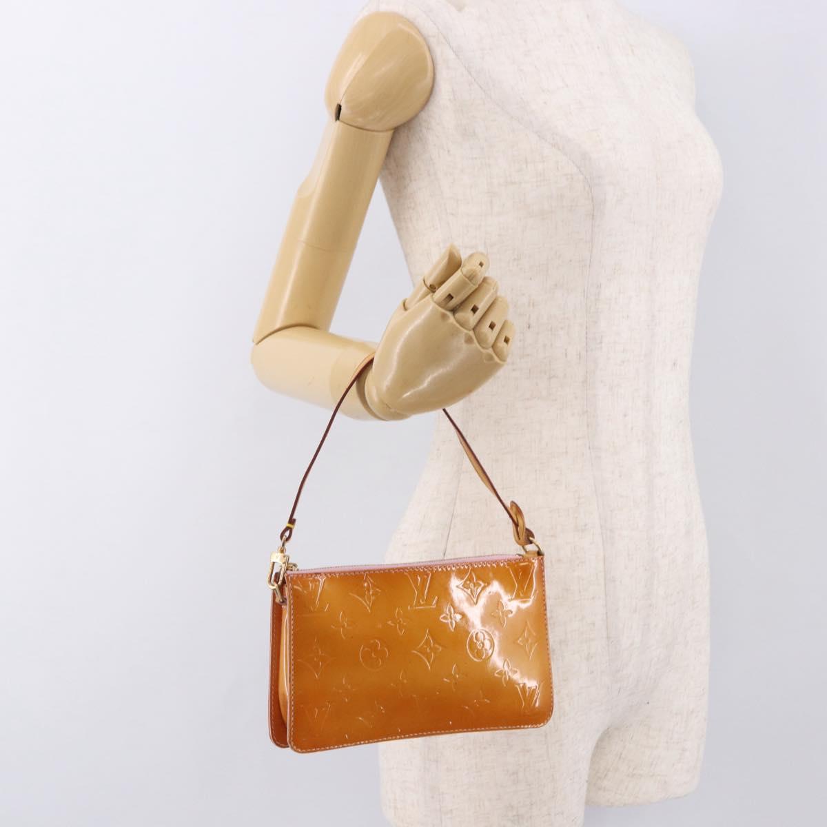 LOUIS VUITTON Monogram Vernis Lexington Accessory Pouch Rose LV Auth 191776