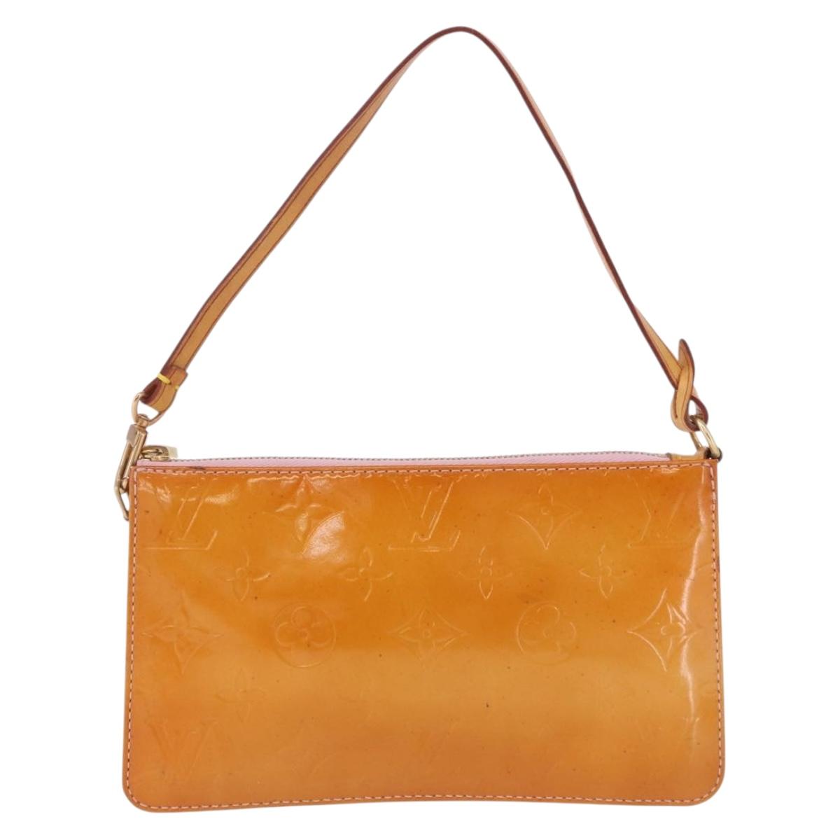 LOUIS VUITTON Monogram Vernis Lexington Accessory Pouch Rose LV Auth 191776
