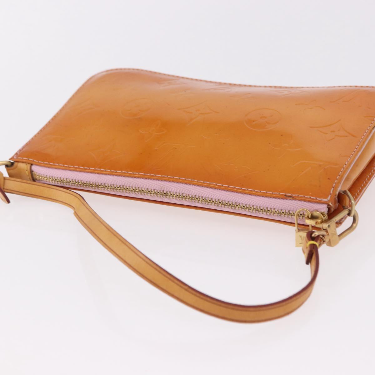 LOUIS VUITTON Monogram Vernis Lexington Accessory Pouch Rose LV Auth 191776