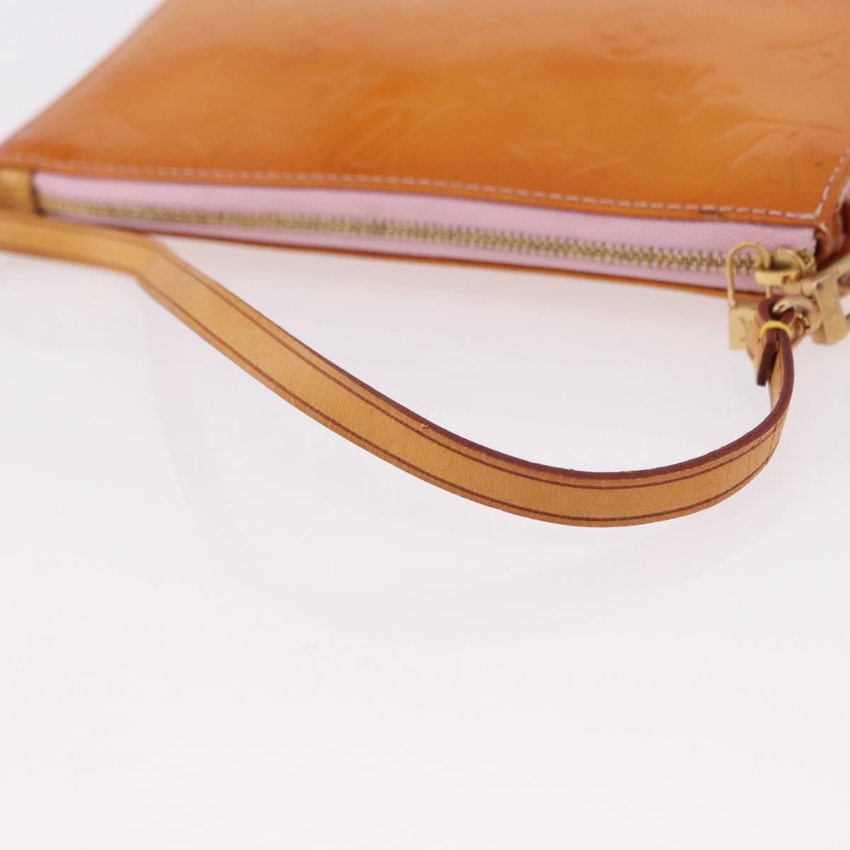 LOUIS VUITTON Monogram Vernis Lexington Accessory Pouch Rose LV Auth 191776