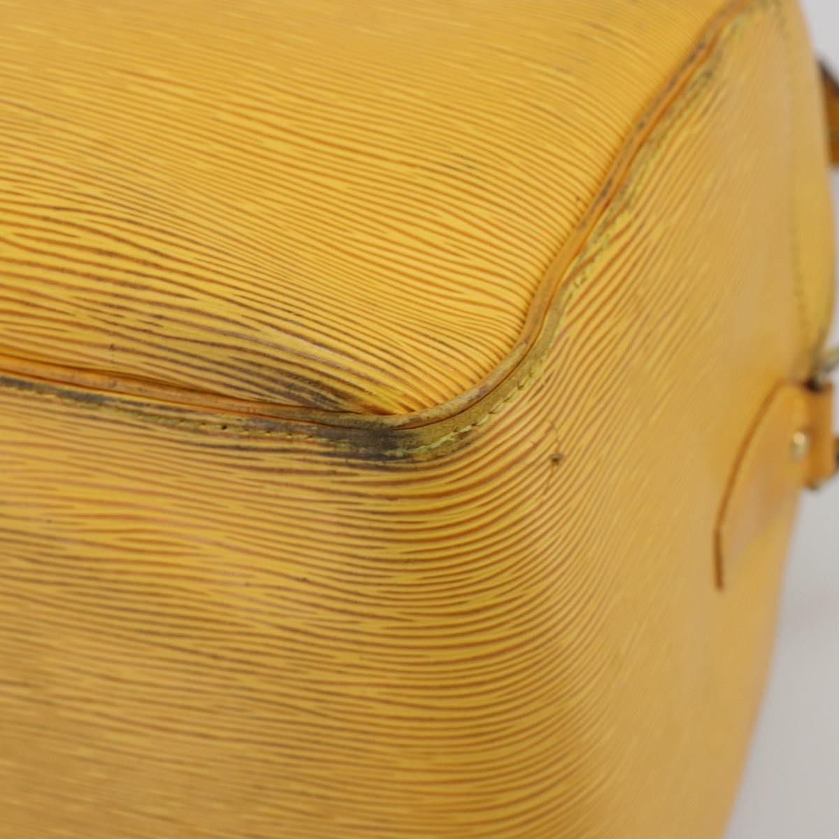 LOUIS VUITTON Epi Kendall PM Boston Bag SPO Yellow LV Auth 191778A