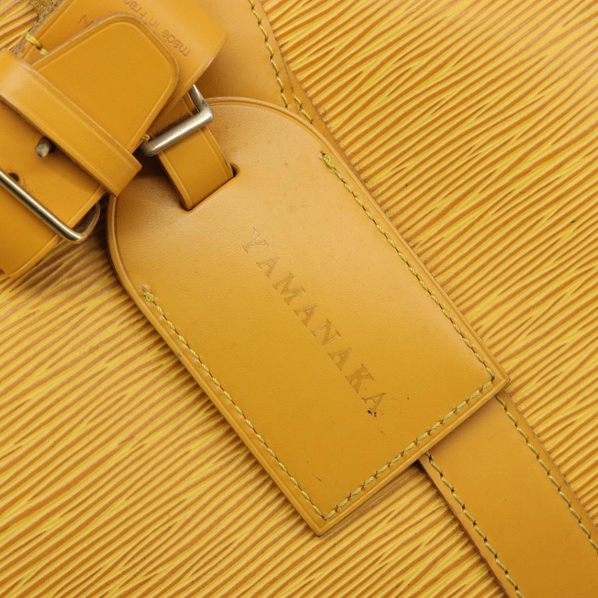 LOUIS VUITTON Epi Kendall PM Boston Bag SPO Yellow LV Auth 191778A