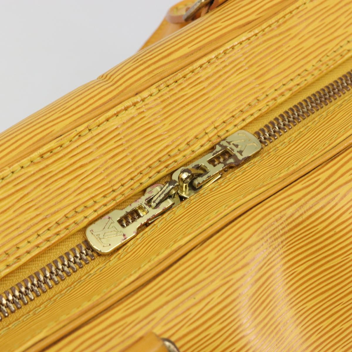 LOUIS VUITTON Epi Kendall PM Boston Bag SPO Yellow LV Auth 191778A