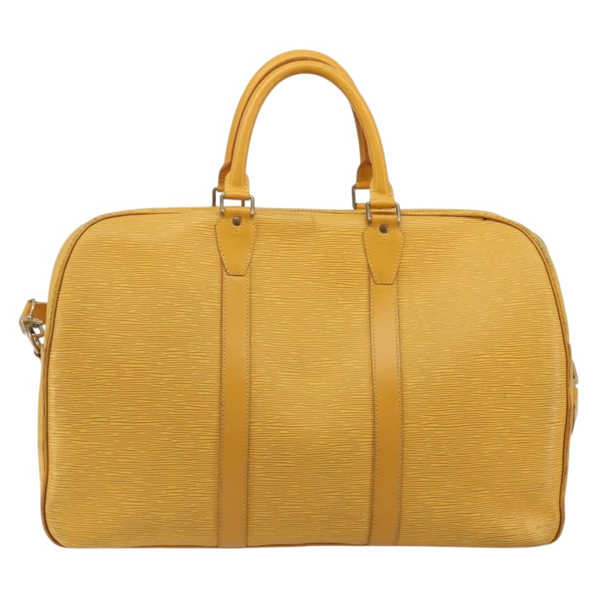 LOUIS VUITTON Epi Kendall PM Boston Bag SPO Yellow LV Auth 191778A