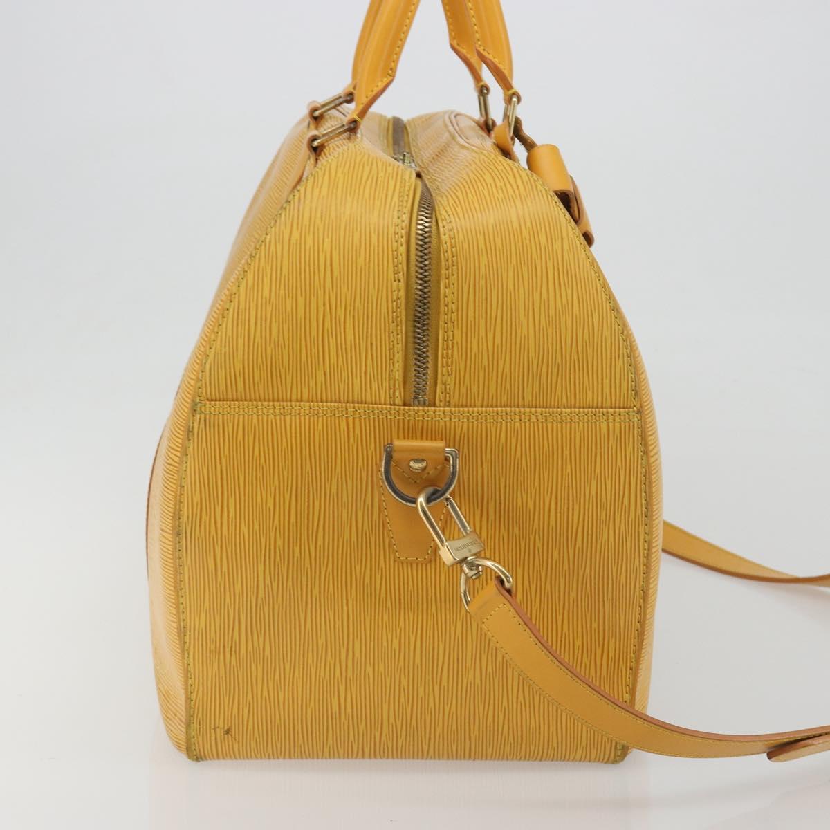 LOUIS VUITTON Epi Kendall PM Boston Bag SPO Yellow LV Auth 191778A