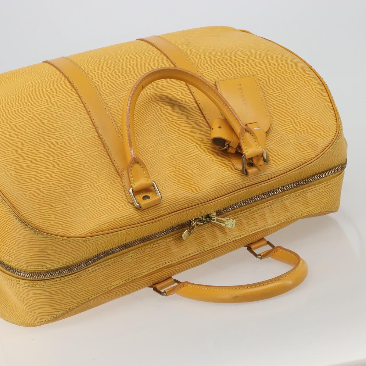 LOUIS VUITTON Epi Kendall PM Boston Bag SPO Yellow LV Auth 191778A