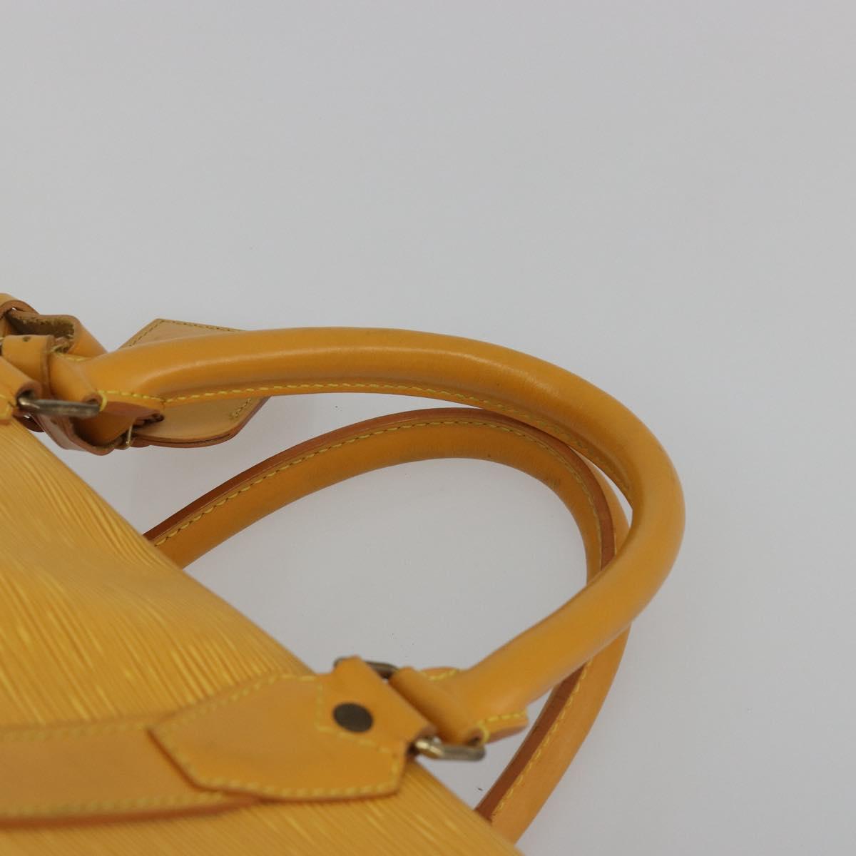 LOUIS VUITTON Epi Kendall PM Boston Bag SPO Yellow LV Auth 191778A