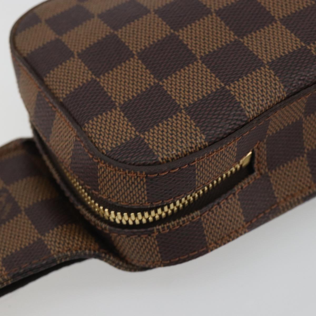 LOUIS VUITTON Damier Ebene Geronimos Shoulder Bag N51994 LV Auth 191780V