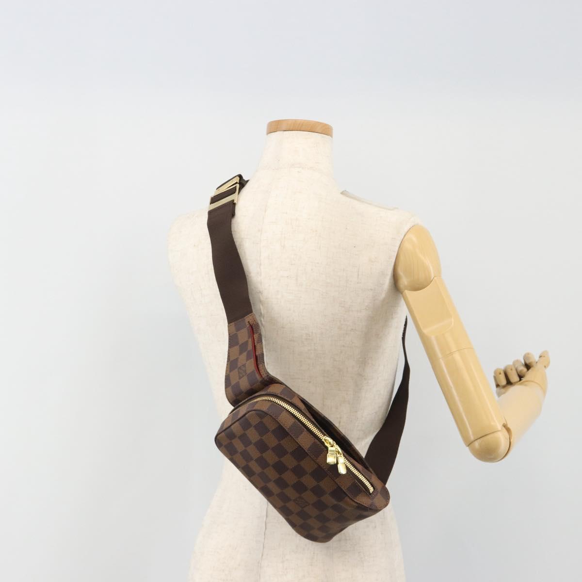 LOUIS VUITTON Damier Ebene Geronimos Shoulder Bag N51994 LV Auth 191780V
