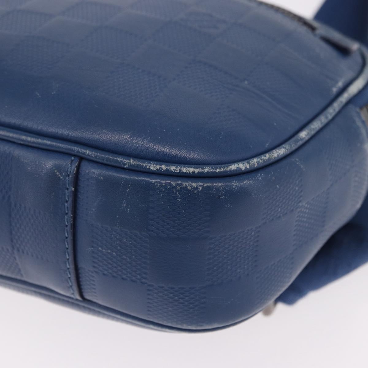 LOUIS VUITTON Damier Infini Ambreil Shoulder Bag Neptune N41354 LV Auth 191781