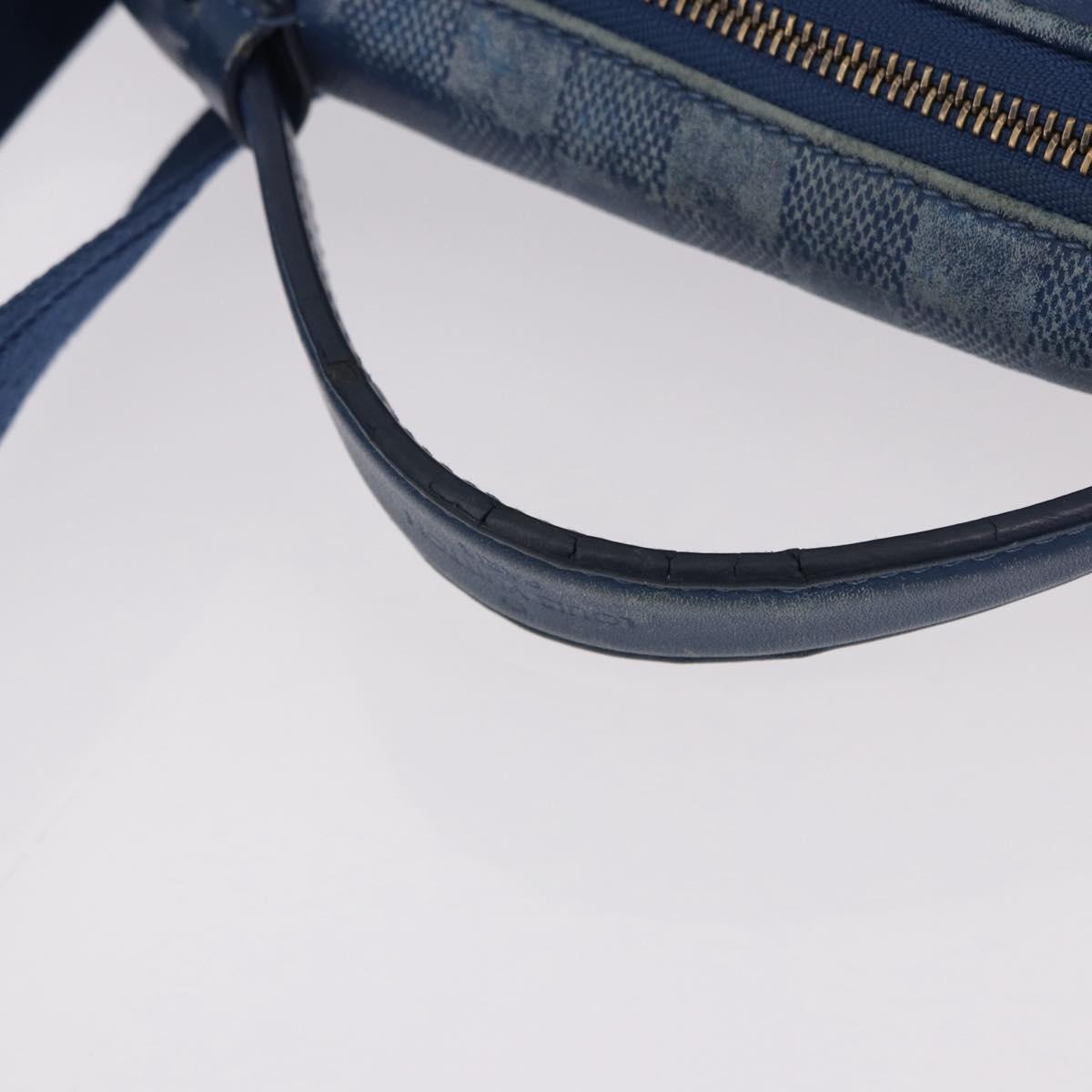 LOUIS VUITTON Damier Infini Ambreil Shoulder Bag Neptune N41354 LV Auth 191781