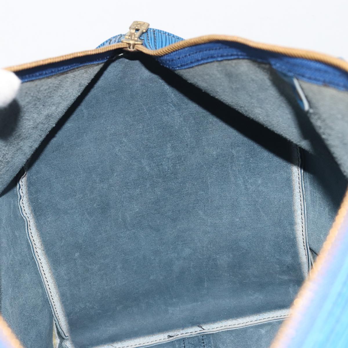 LOUIS VUITTON Epi Keepall 55 Boston Bag Blue M42955 LV Auth 191783A