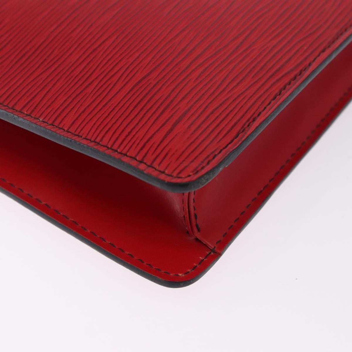 LOUIS VUITTON Epi Montaigne 27 Clutch Bag Red M52657 LV Auth 191784A