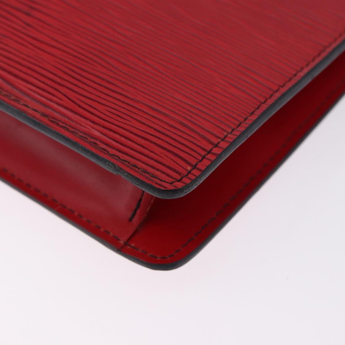 LOUIS VUITTON Epi Montaigne 27 Clutch Bag Red M52657 LV Auth 191784A