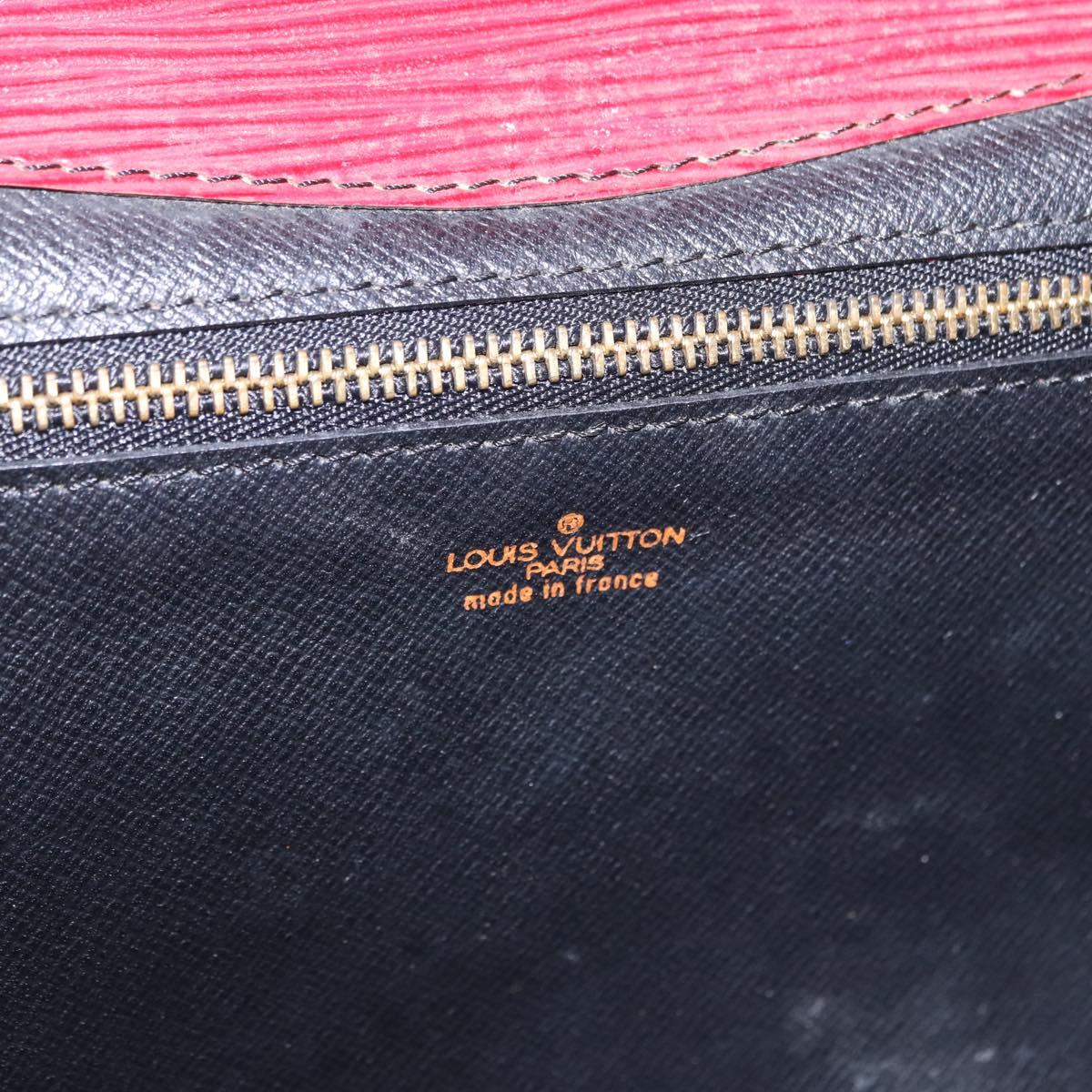 LOUIS VUITTON Epi Montaigne 27 Clutch Bag Red M52657 LV Auth 191784A