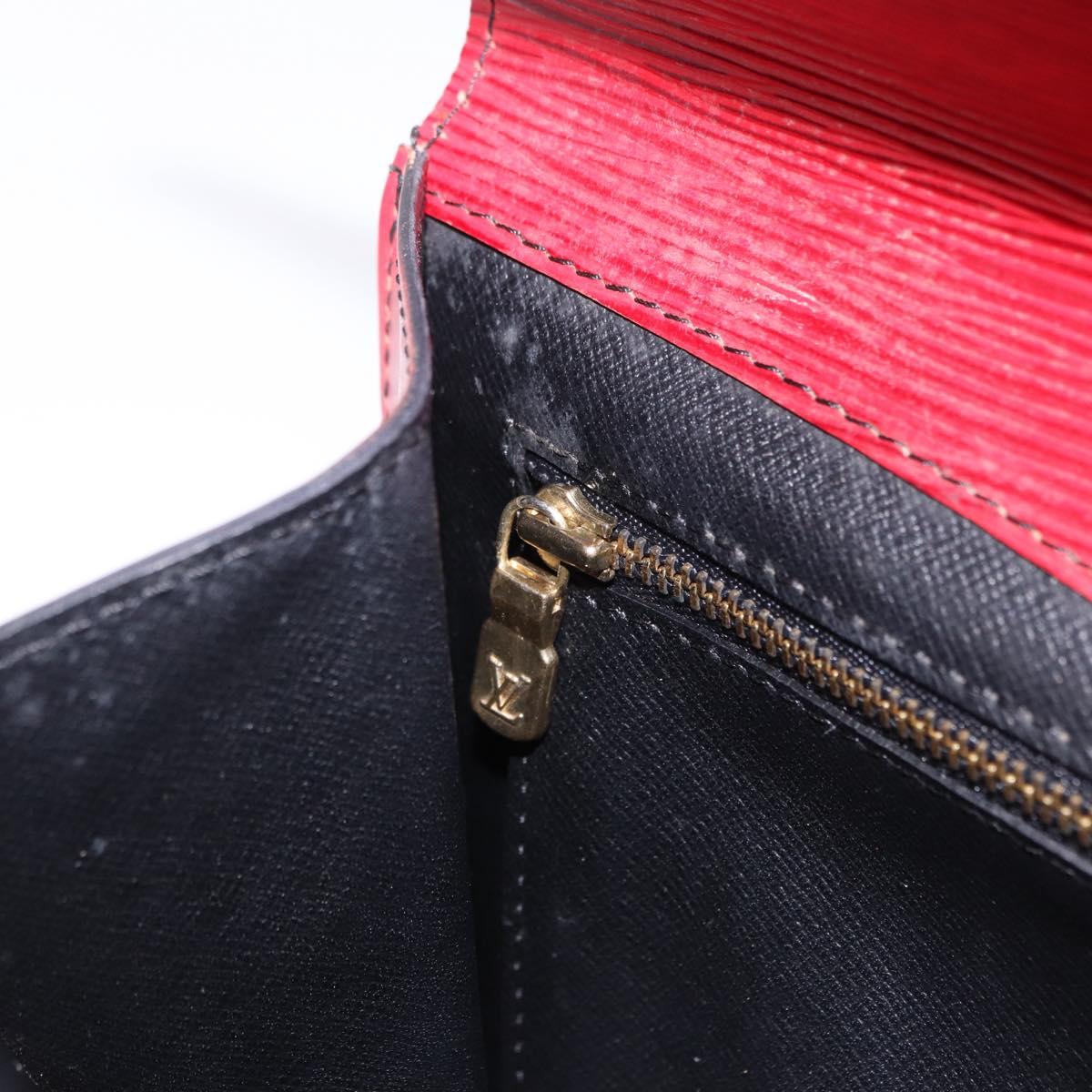 LOUIS VUITTON Epi Montaigne 27 Clutch Bag Red M52657 LV Auth 191784A
