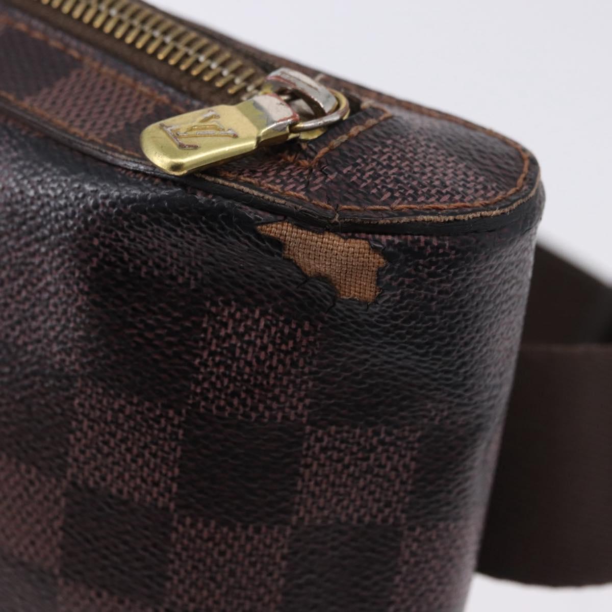 LOUIS VUITTON Damier Ebene Geronimos Shoulder Bag N51994 LV Auth 191787