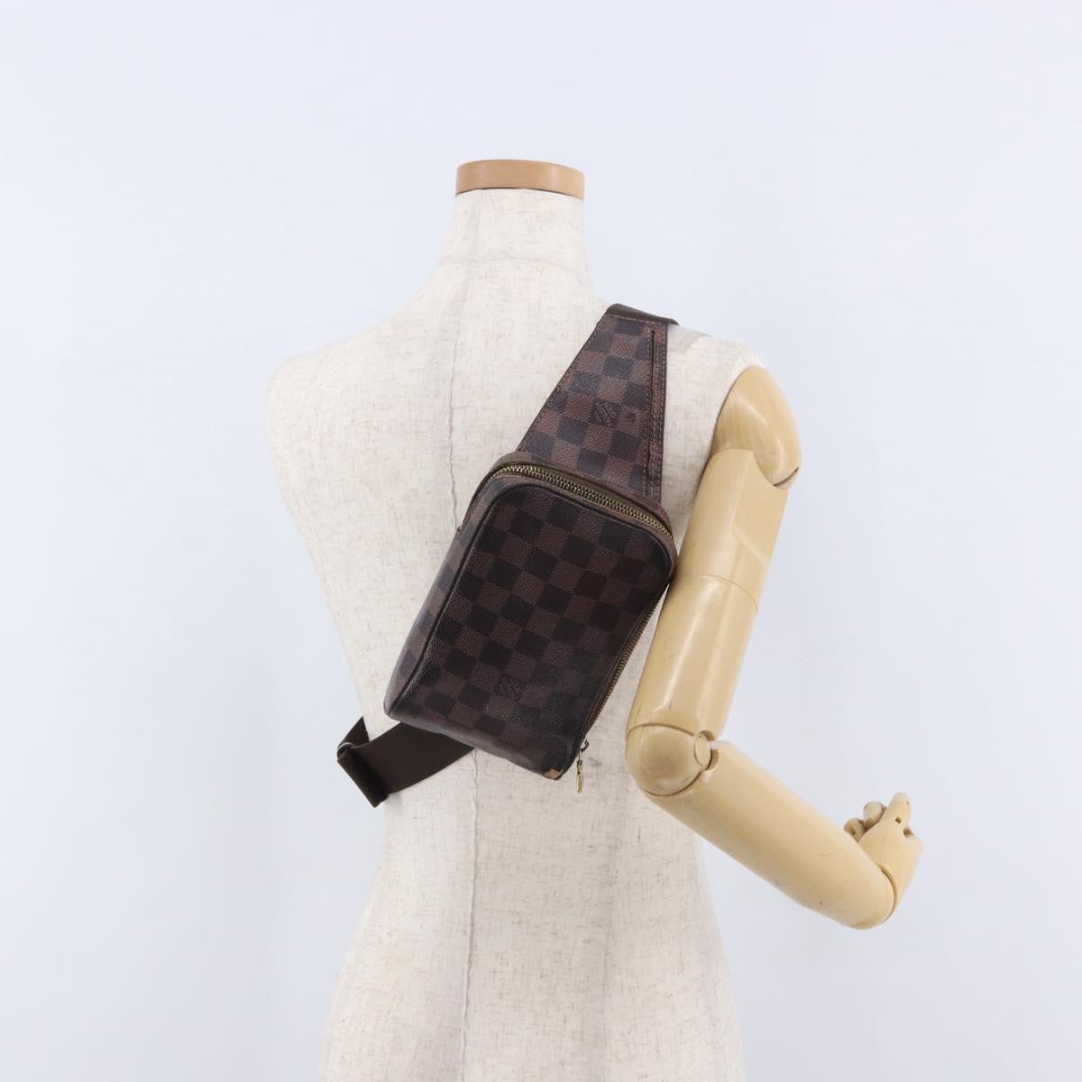 LOUIS VUITTON Damier Ebene Geronimos Shoulder Bag N51994 LV Auth 191787