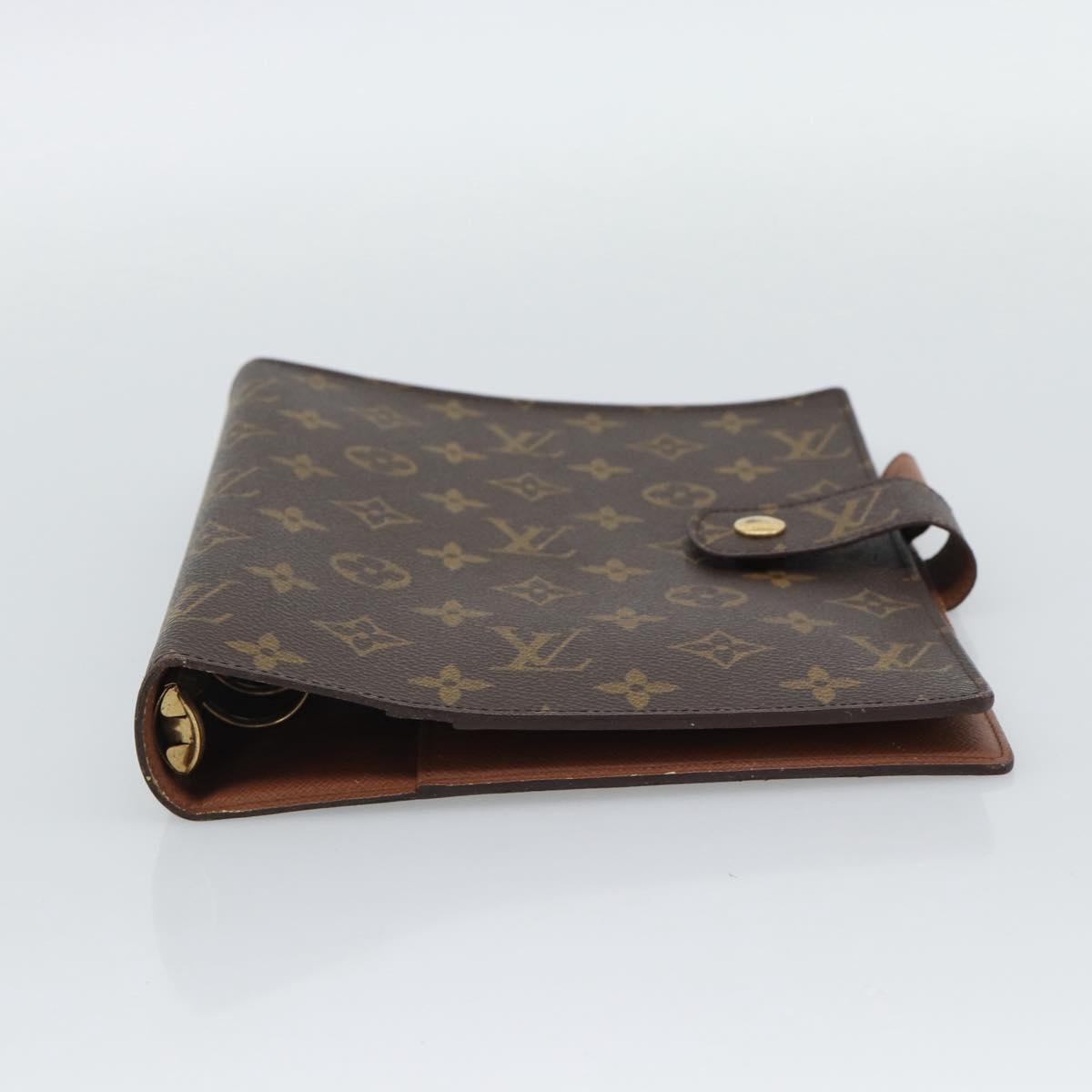 LOUIS VUITTON Monogram Agenda GM Day Planner Cover R20006 LV Auth 191788