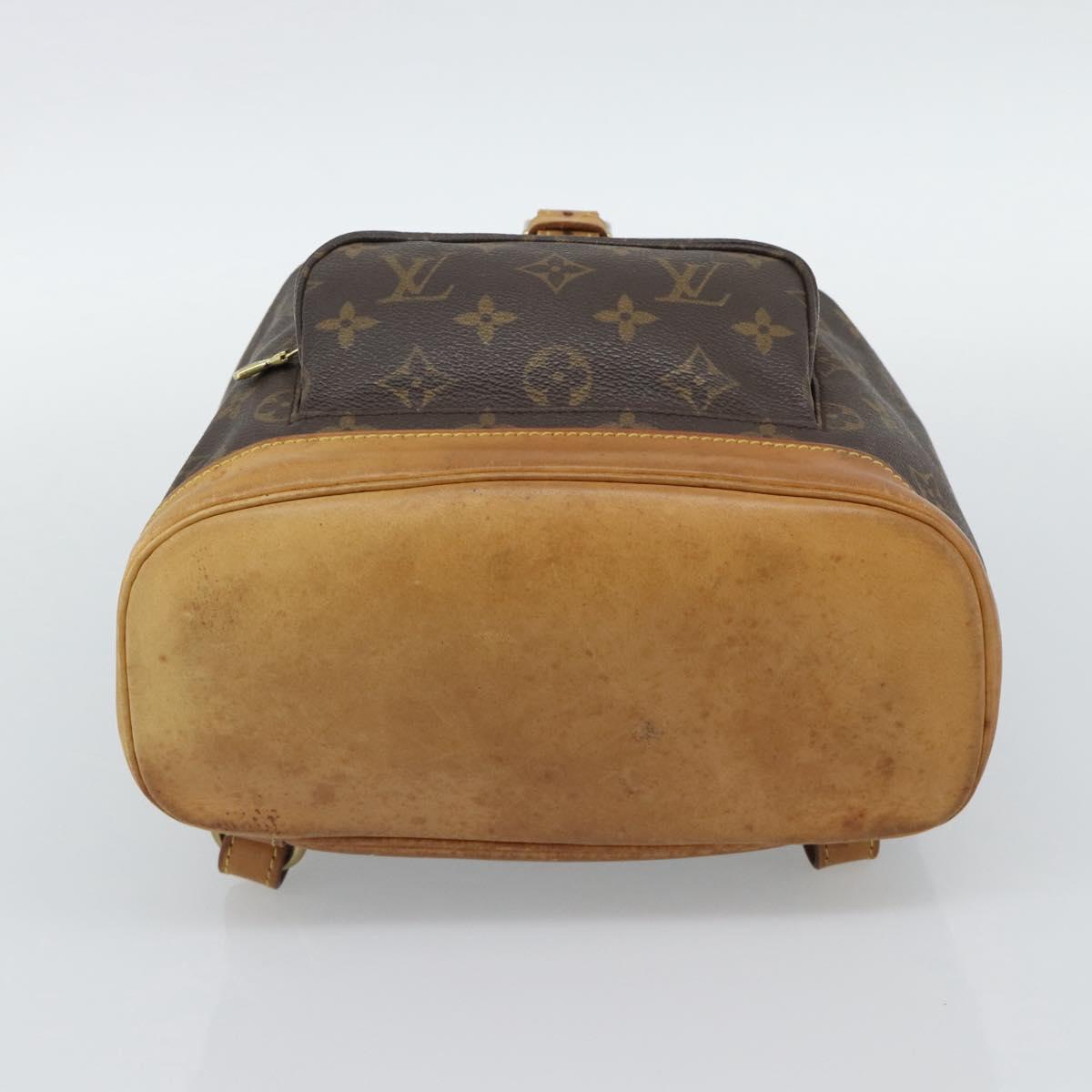 LOUIS VUITTON Monogram Montsouris MM Backpack M51136 LV Auth 191792