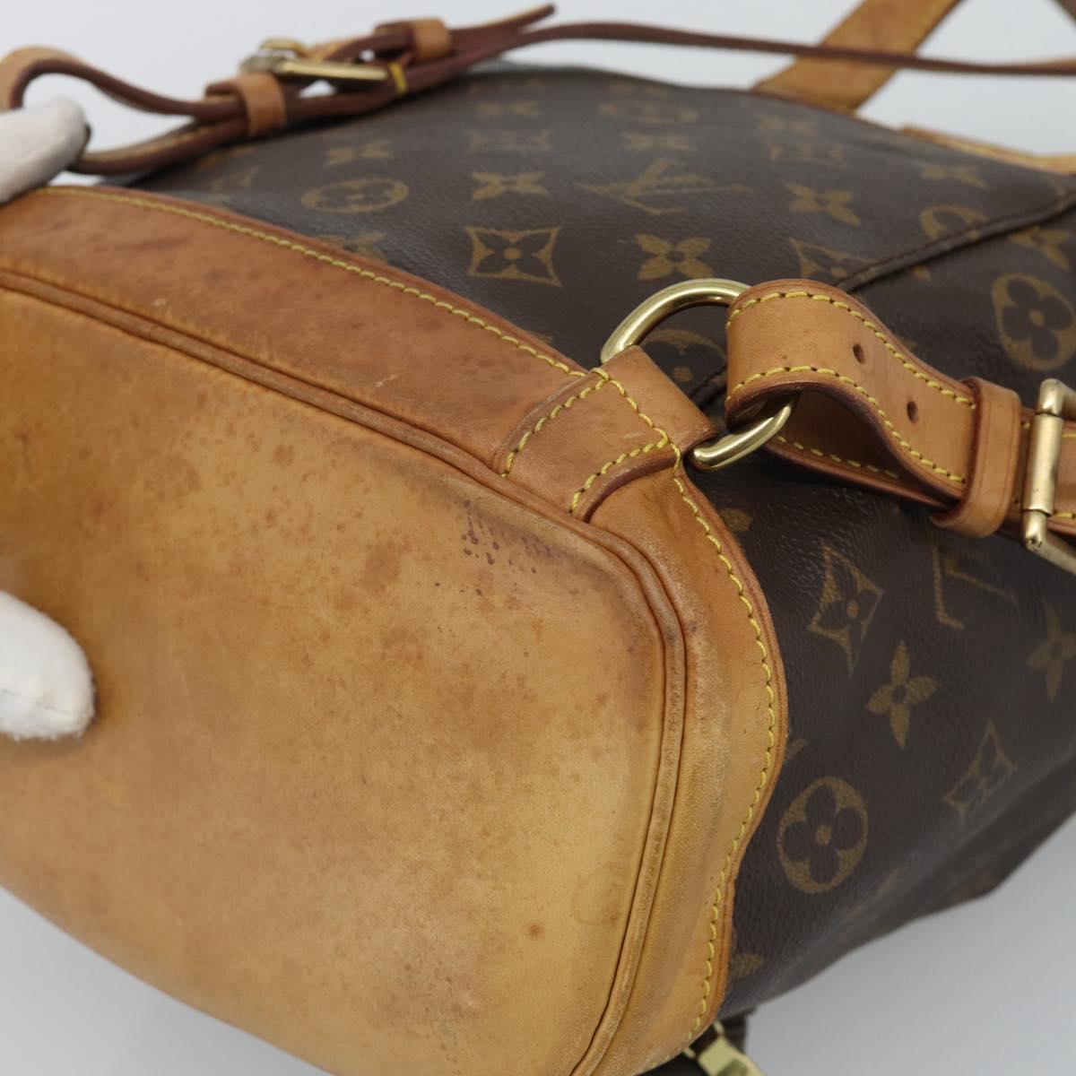 LOUIS VUITTON Monogram Montsouris MM Backpack M51136 LV Auth 191792