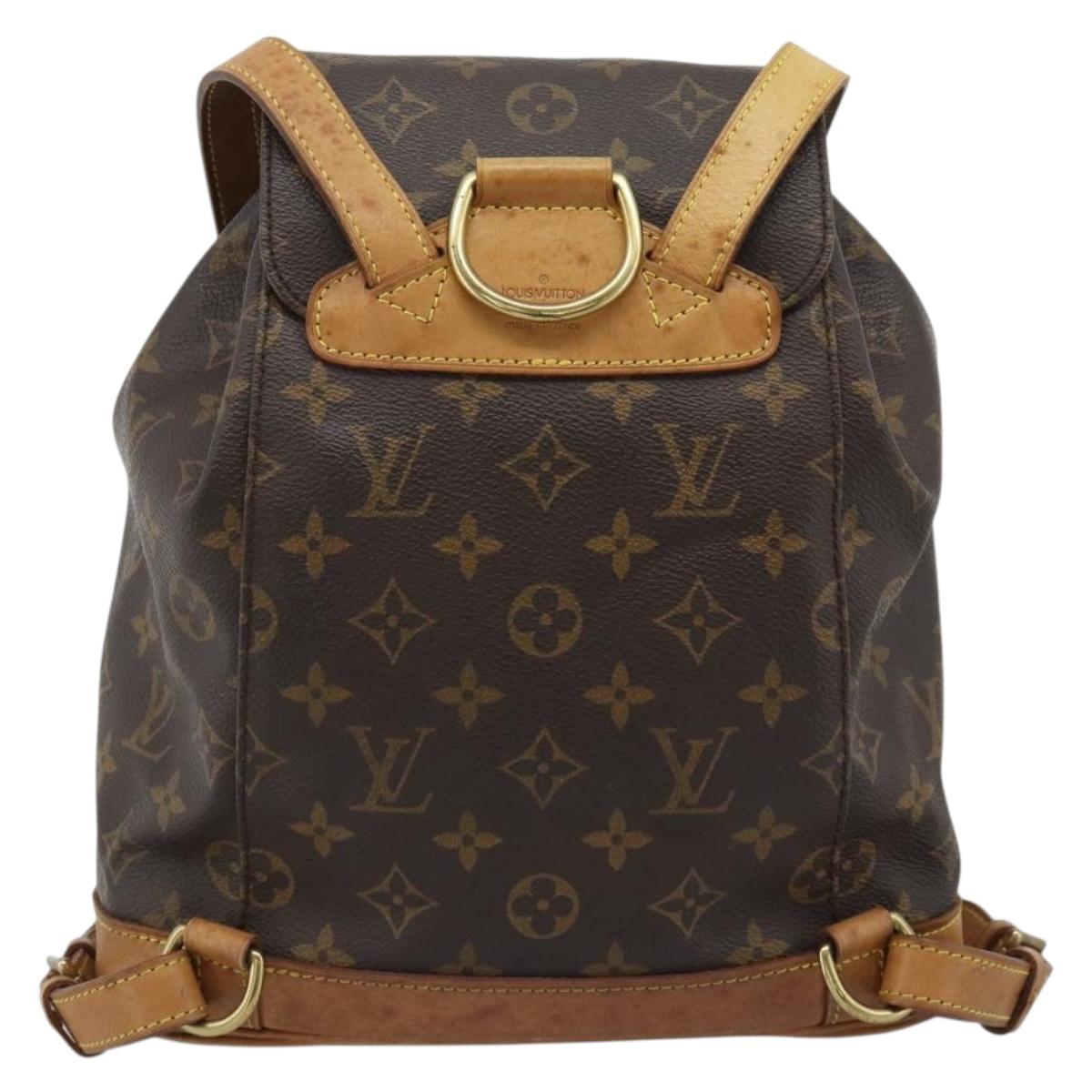 LOUIS VUITTON Monogram Montsouris MM Backpack M51136 LV Auth 191792