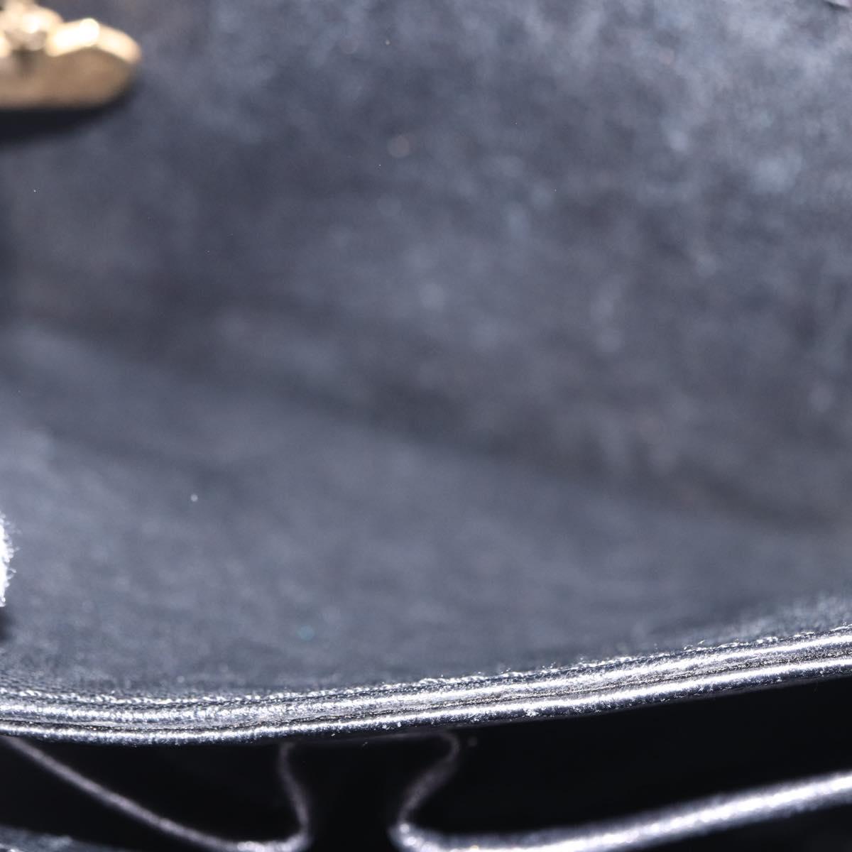 CELINE Horse Carriage Shoulder Bag Leather Black Auth 191795