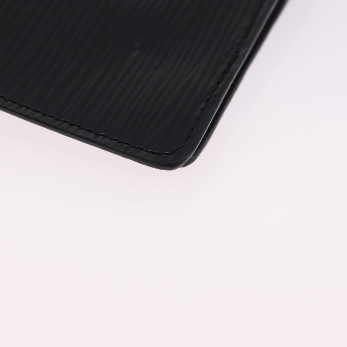 LOUIS VUITTON Epi Agenda PM Day Planner Cover Black R20052 LV Auth 191796