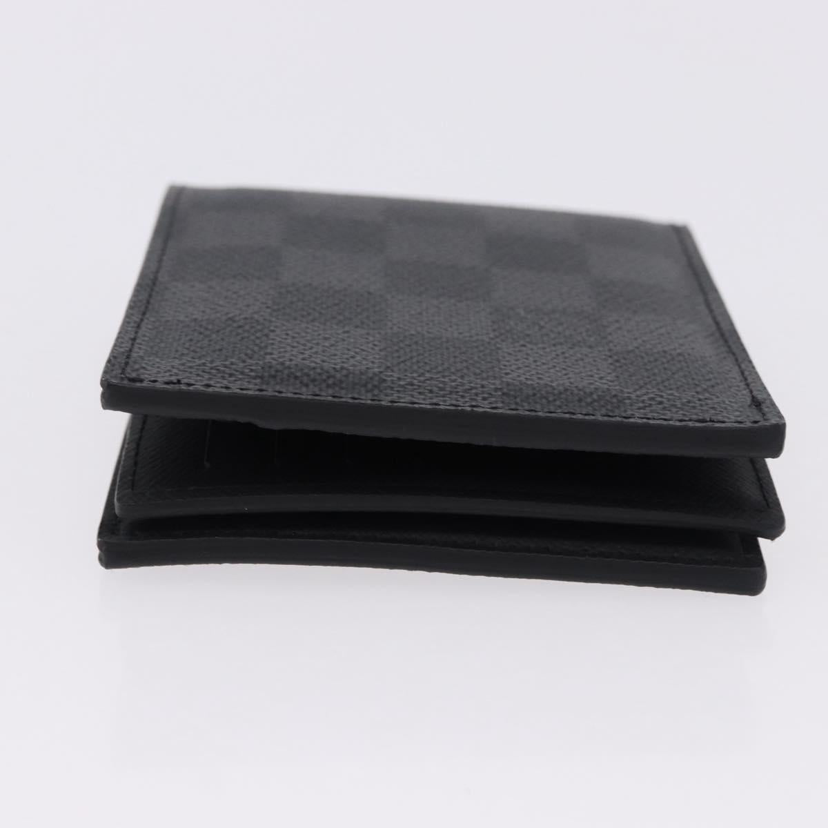LOUIS VUITTON Damier Grafitte Portefeuille Amerigo Wallet N60053 LV Auth 191797M