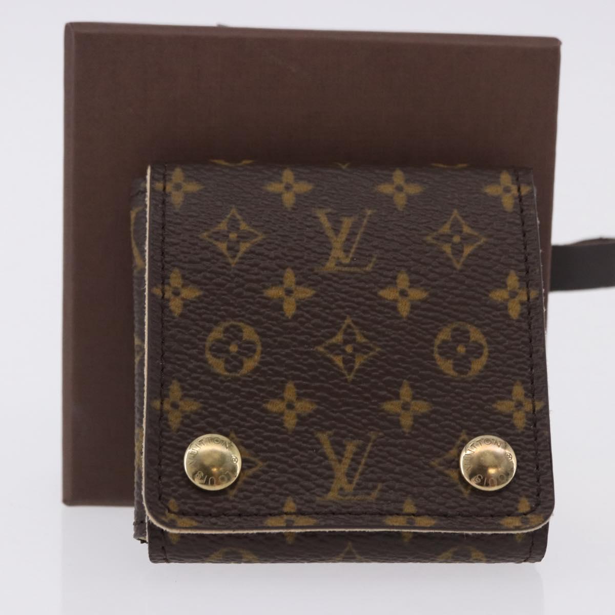 LOUIS VUITTON Monogram Jewelry Accessory Case LV Auth 191798V