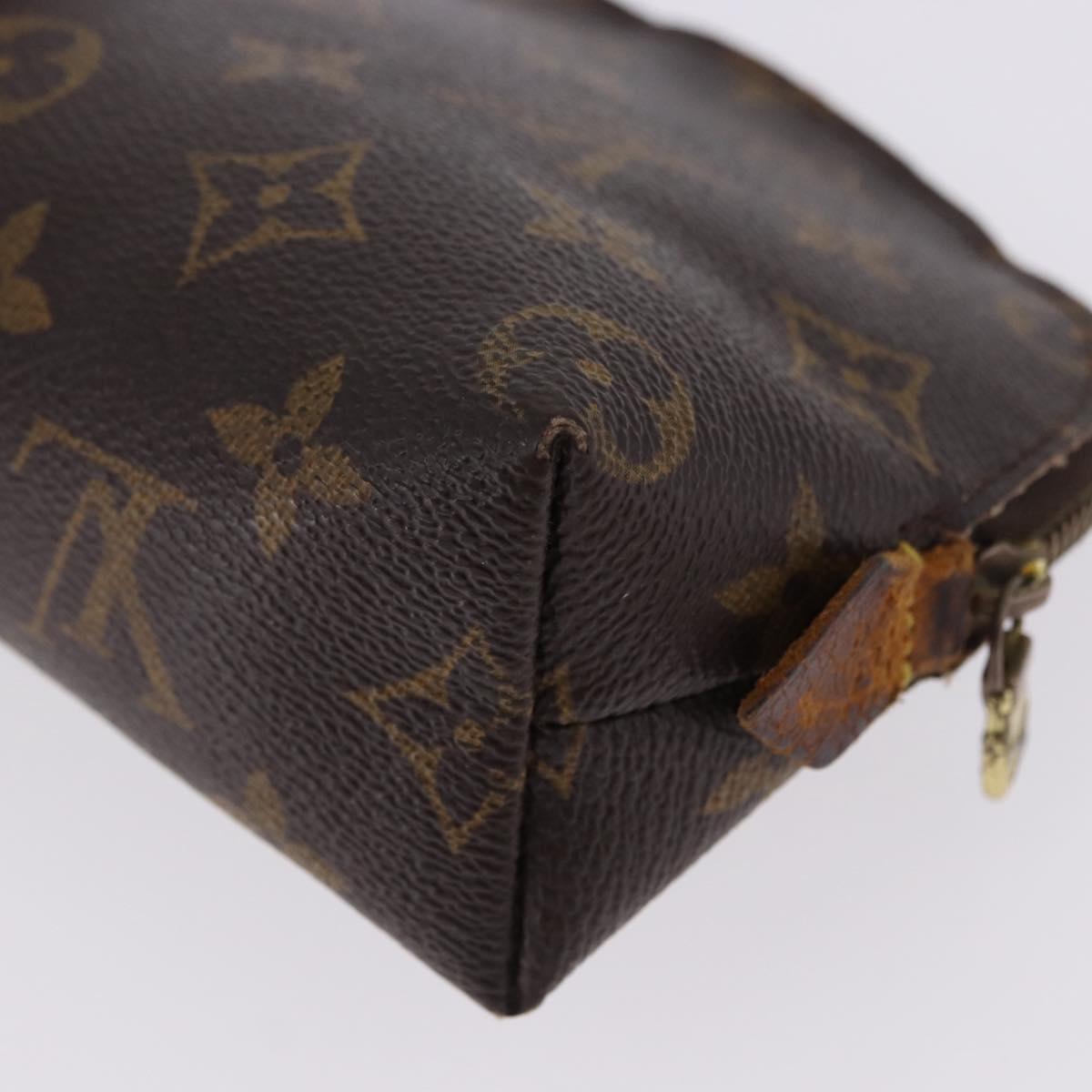 LOUIS VUITTON Monogram Pochette Cosmetic PM Cosmetic Pouch M47515 LV Auth 191802