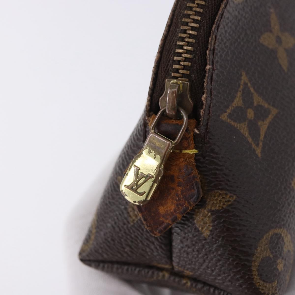 LOUIS VUITTON Monogram Pochette Cosmetic PM Cosmetic Pouch M47515 LV Auth 191802