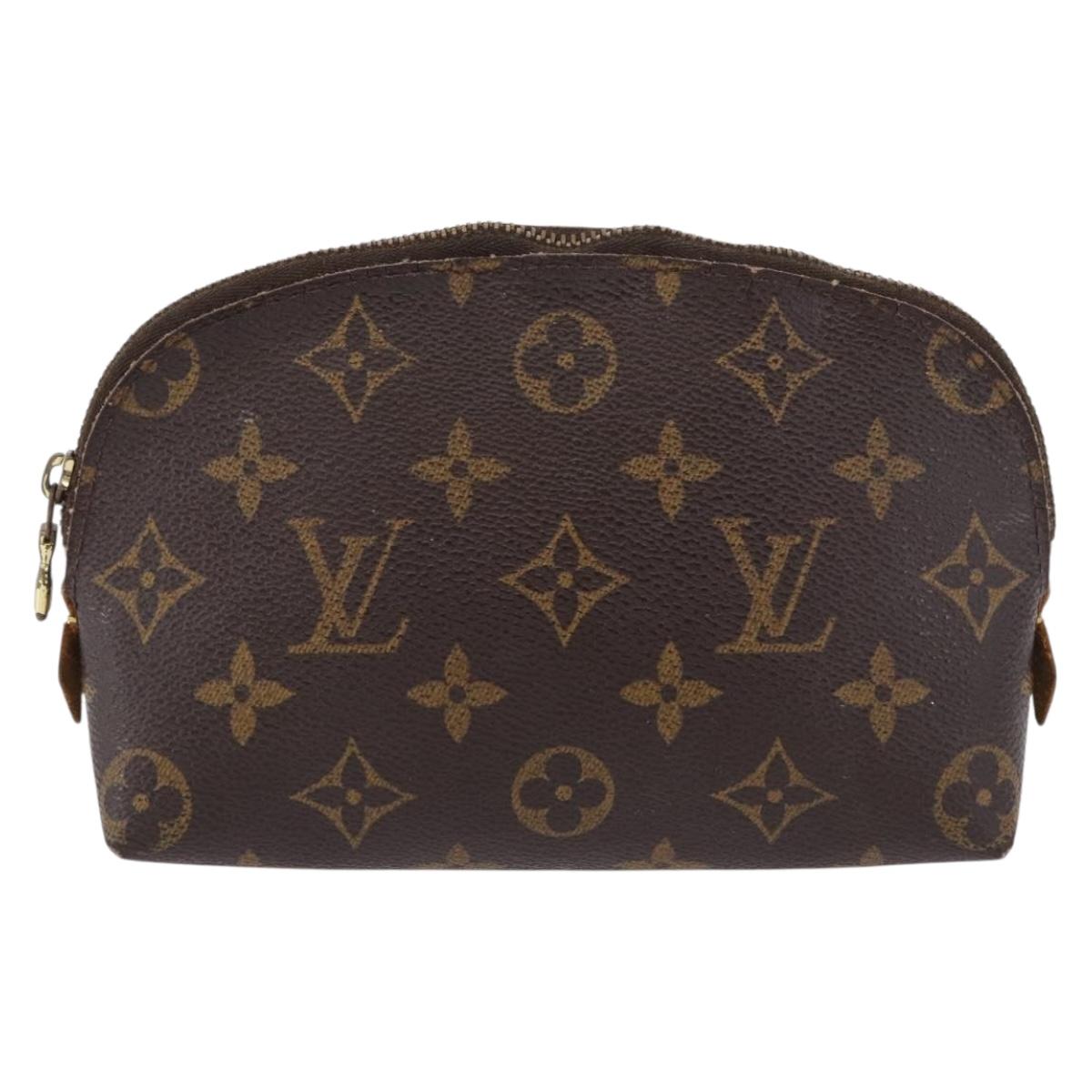 LOUIS VUITTON Monogram Pochette Cosmetic PM Cosmetic Pouch M47515 LV Auth 191802