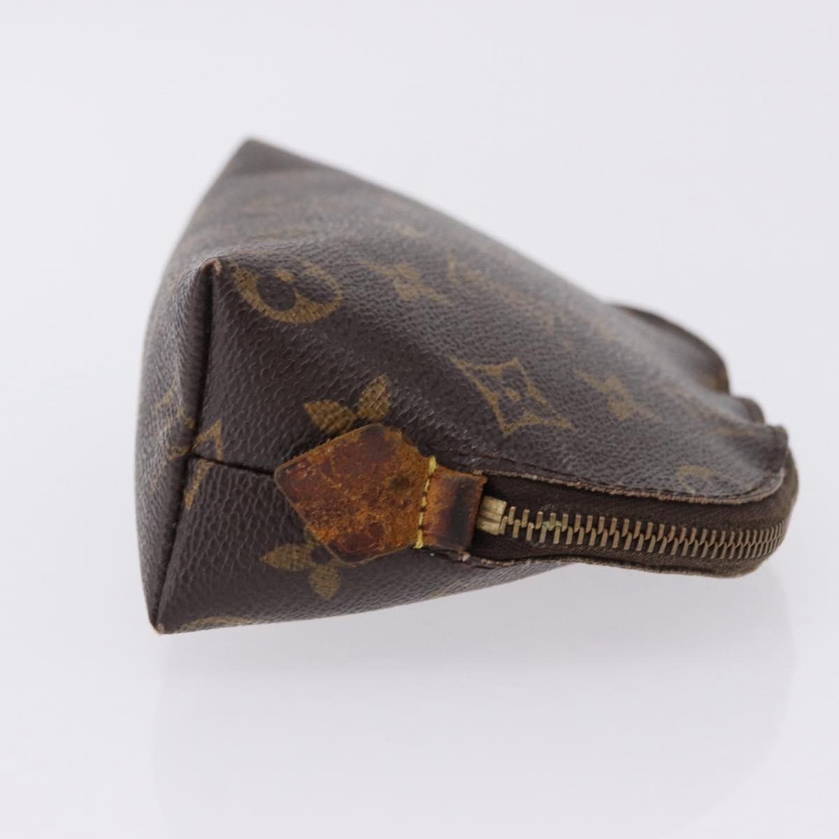 LOUIS VUITTON Monogram Pochette Cosmetic PM Cosmetic Pouch M47515 LV Auth 191802