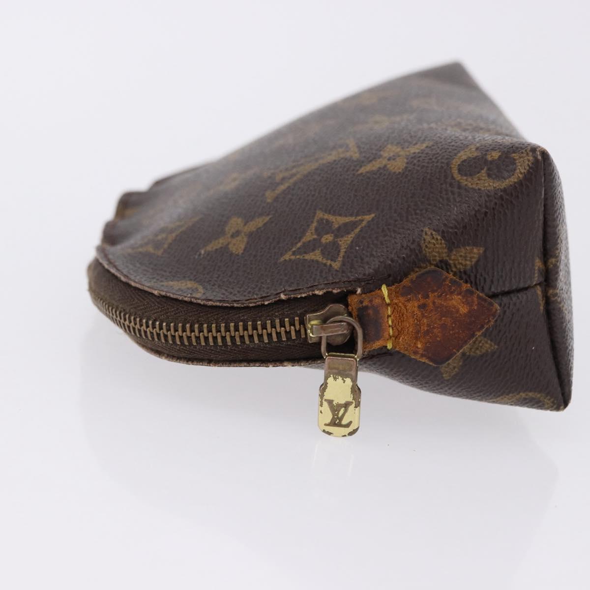 LOUIS VUITTON Monogram Pochette Cosmetic PM Cosmetic Pouch M47515 LV Auth 191802