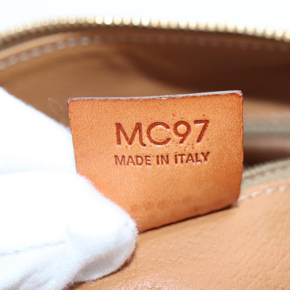 CELINE Macadam Canvas Hand Bag PVC Leather Brown Gold Auth 191820V