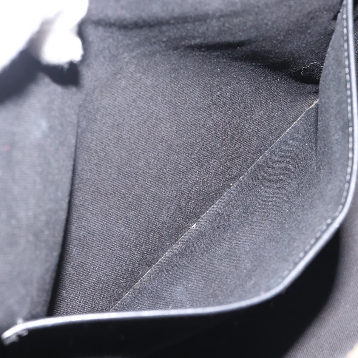CELINE Macadam Canvas Tote Bag PVC Leather Black Gold Auth 191826V