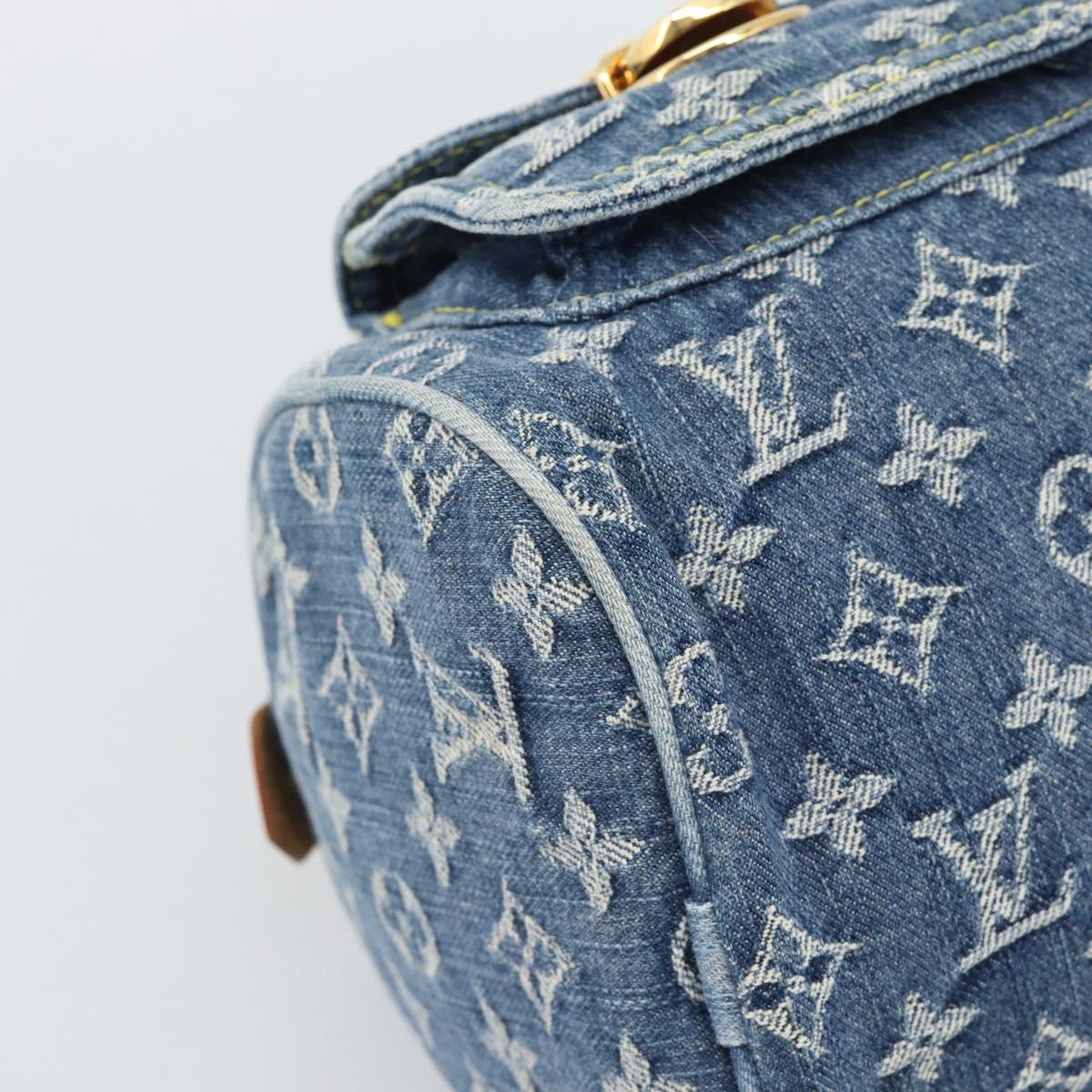 LOUIS VUITTON Monogram Denim Neo Speedy Hand Bag Blue M95019 LV Auth 191830V