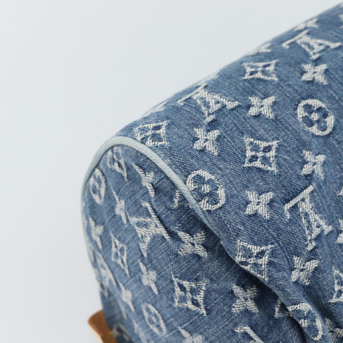 LOUIS VUITTON Monogram Denim Neo Speedy Hand Bag Blue M95019 LV Auth 191830V