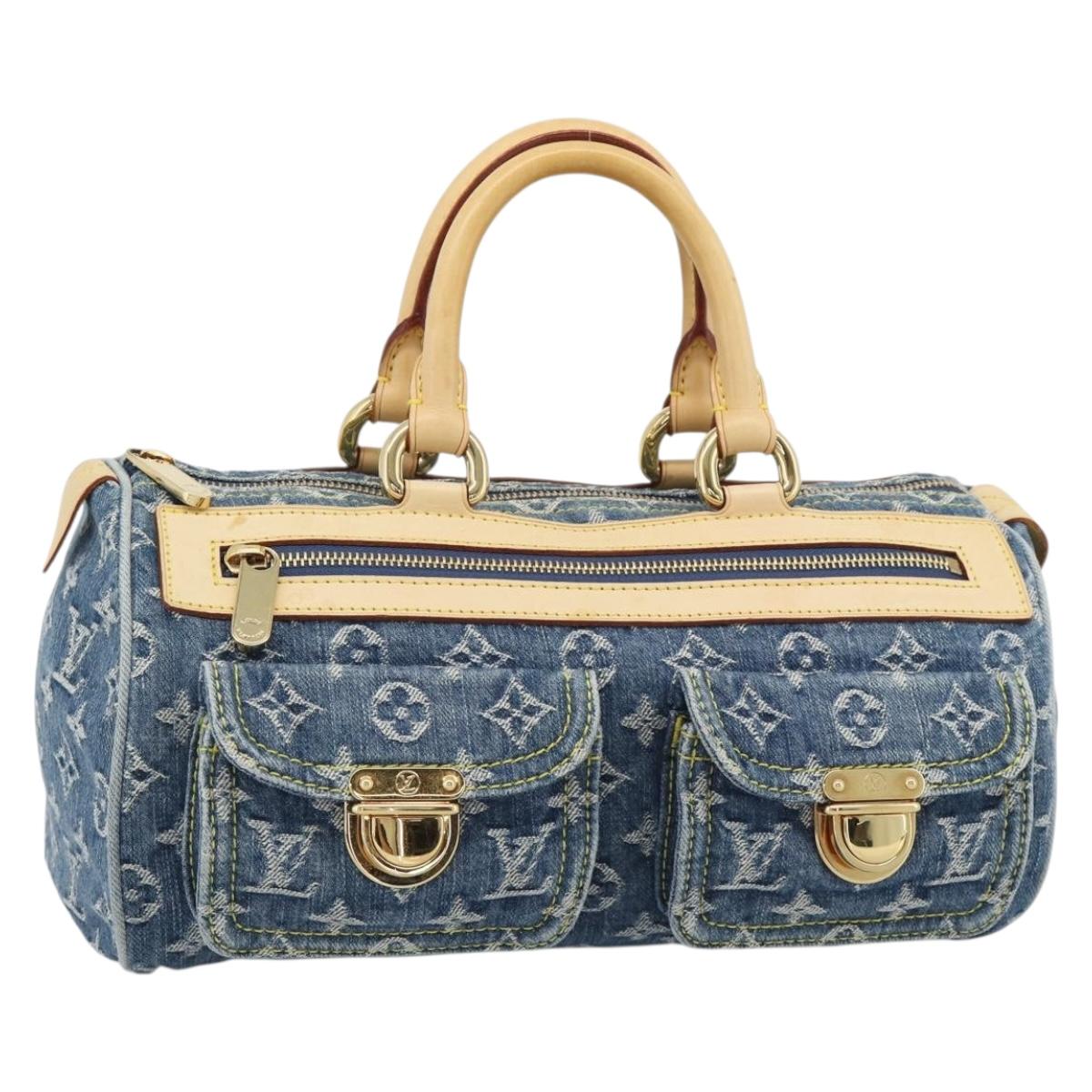 LOUIS VUITTON Monogram Denim Neo Speedy Hand Bag Blue M95019 LV Auth 191830V