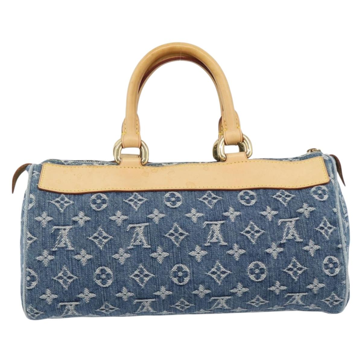 LOUIS VUITTON Monogram Denim Neo Speedy Hand Bag Blue M95019 LV Auth 191830V