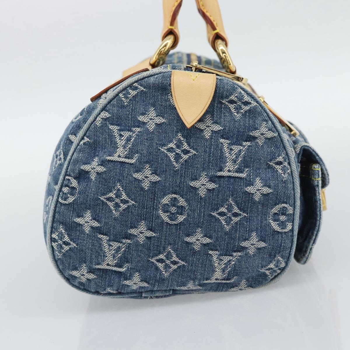 LOUIS VUITTON Monogram Denim Neo Speedy Hand Bag Blue M95019 LV Auth 191830V